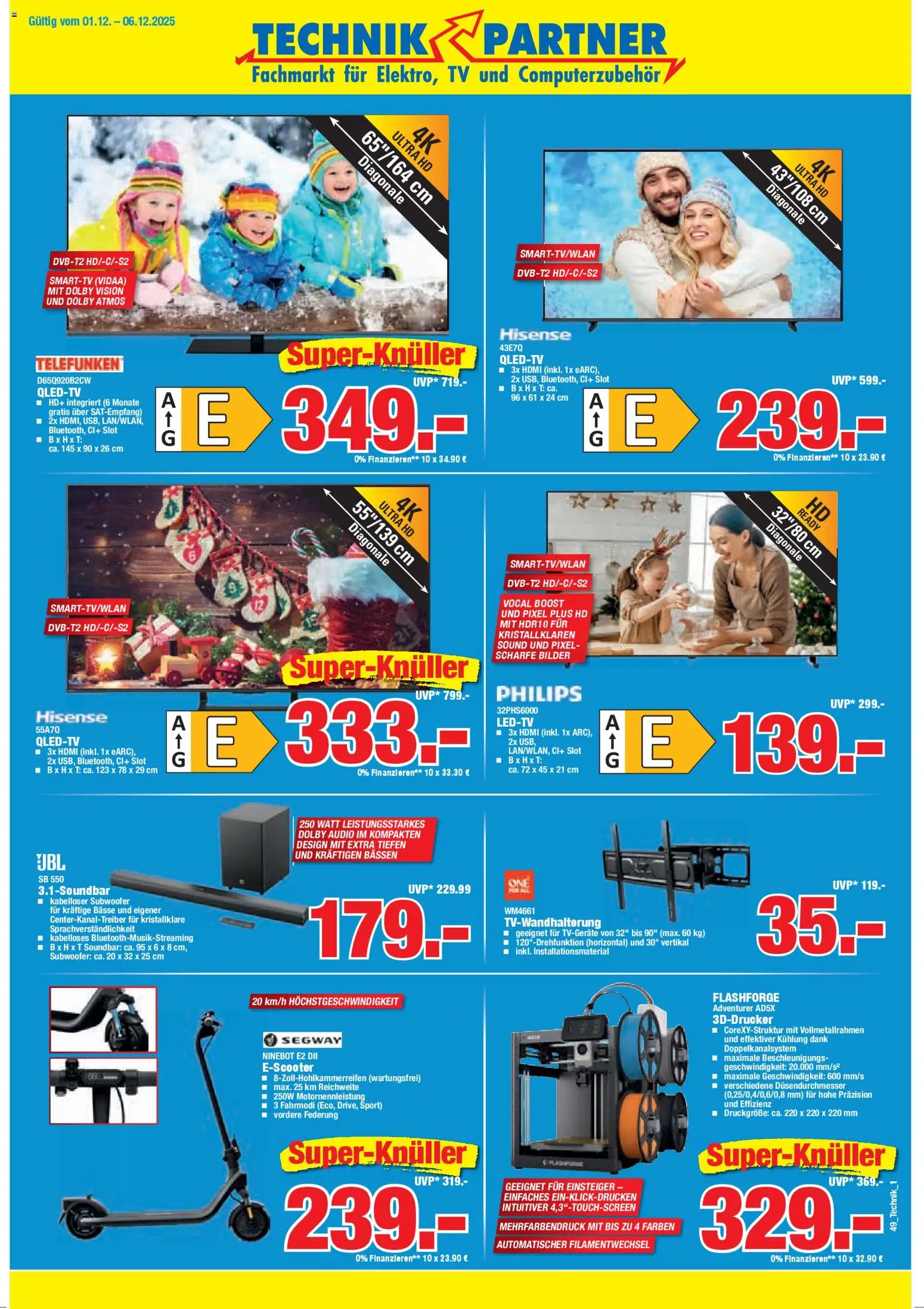 Vorschau von dem Prospekt des Geschäftes HERKULES, gültig ab dem 01.12.2025 - Bilder, TV, Philips, Hisense, Soundbar, Audio