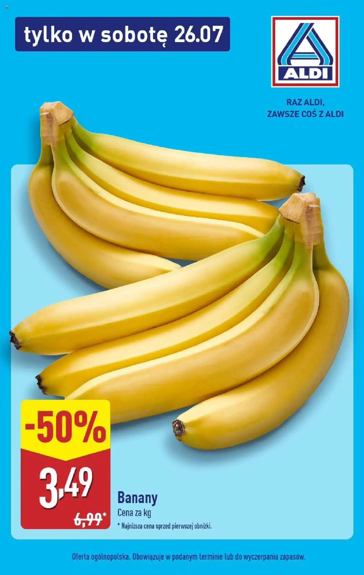 Aldi Promocja tylko w sobotę od 26.07.2025 - Nowa Gazetka - Numer strony 1
