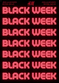 Previzualizarea de cataloage: H&M Black Friday valabil de la 27.11.2025