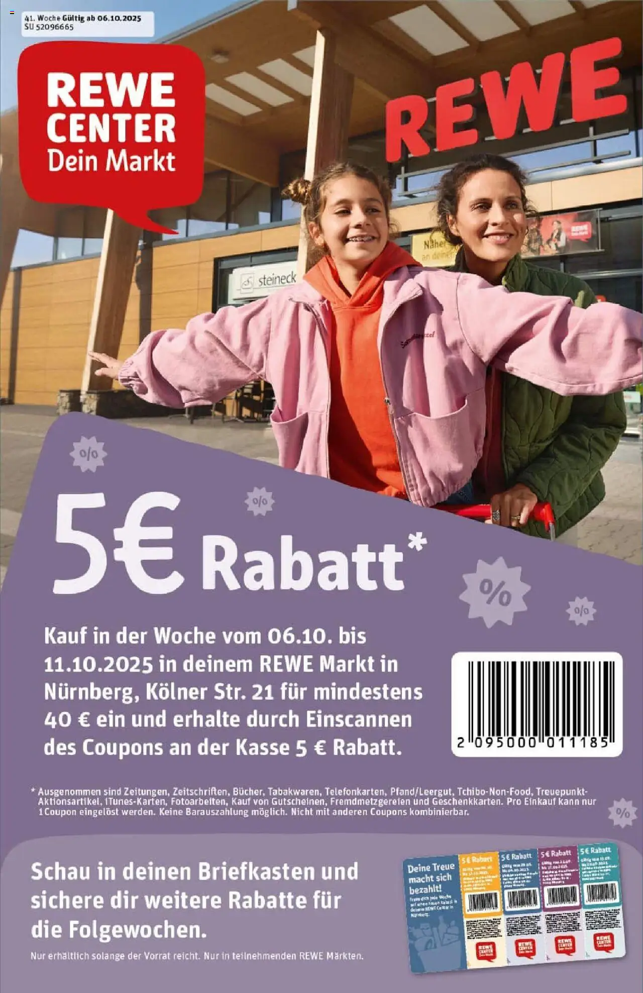 REWE Prospekt ab 06.10.2025 nächste Woche - Prospekt Nürnberg	