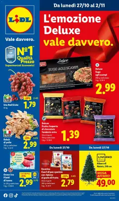 Anteprima dell'opuscolo L'emozione Deluxe vale davvero. dal negozio Lidl valido da 26/10/2025