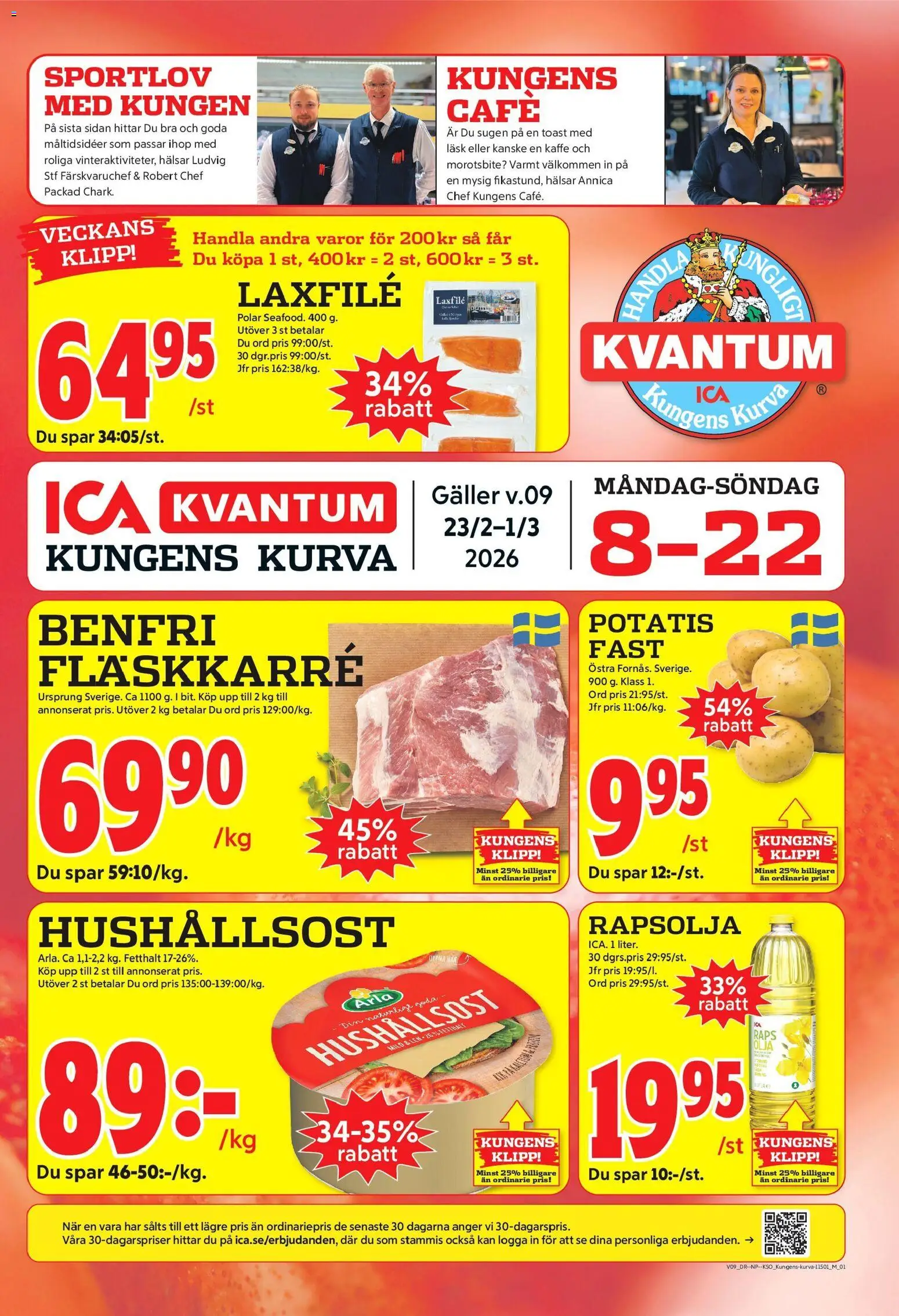 Förhandsgranska reklamblad Kungens Kurva från butik ICA Kvantum gäller från 23/02/2026