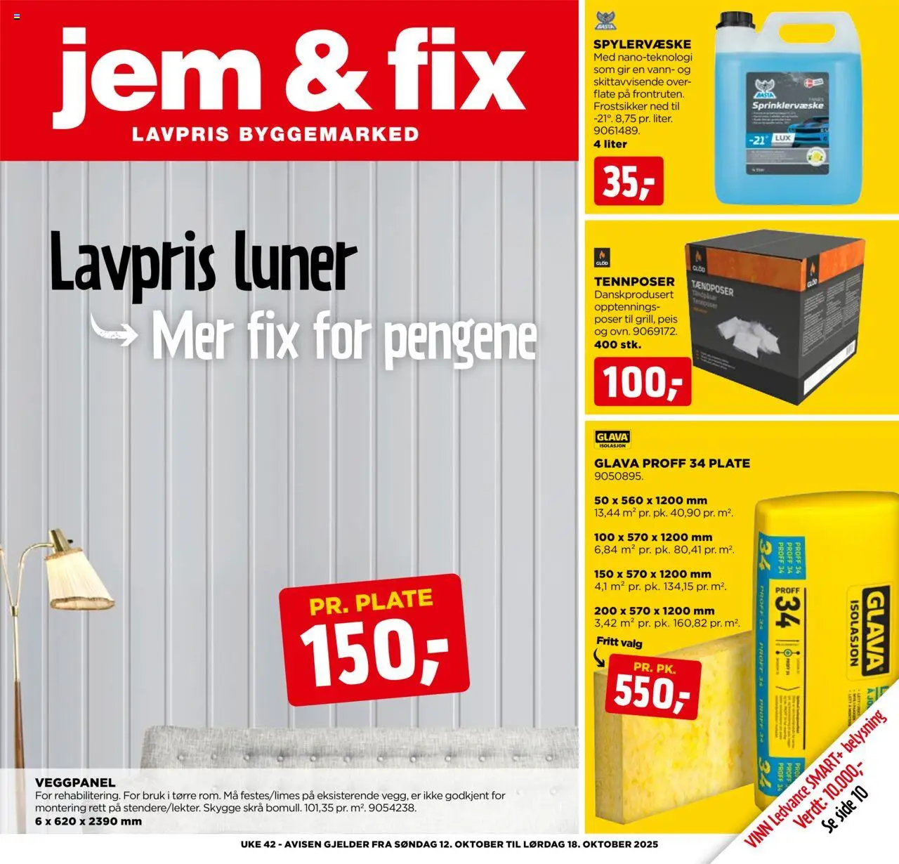 Kundeavis Jem & Fix gyldig fra 12/10/2025 - Sidenummer 1