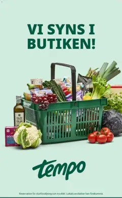 Förhandsgranska reklamblad Aktuella reklamblad Tempo från butik Tempo gäller från 03/11/2025 | Sida : 7