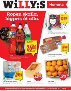 Förhandsgranska reklamblad Aktuella reklamblad Willys från butik Willys gäller från 16/02/2026