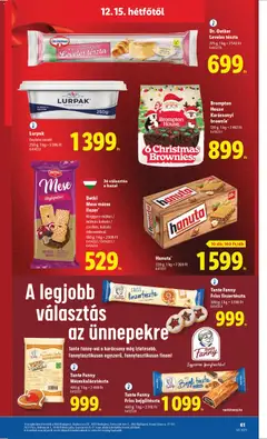 Lidl - Akciós újság Lidl megtekintése, amely érvényes 2025.12.11.-től | Oldal: 61