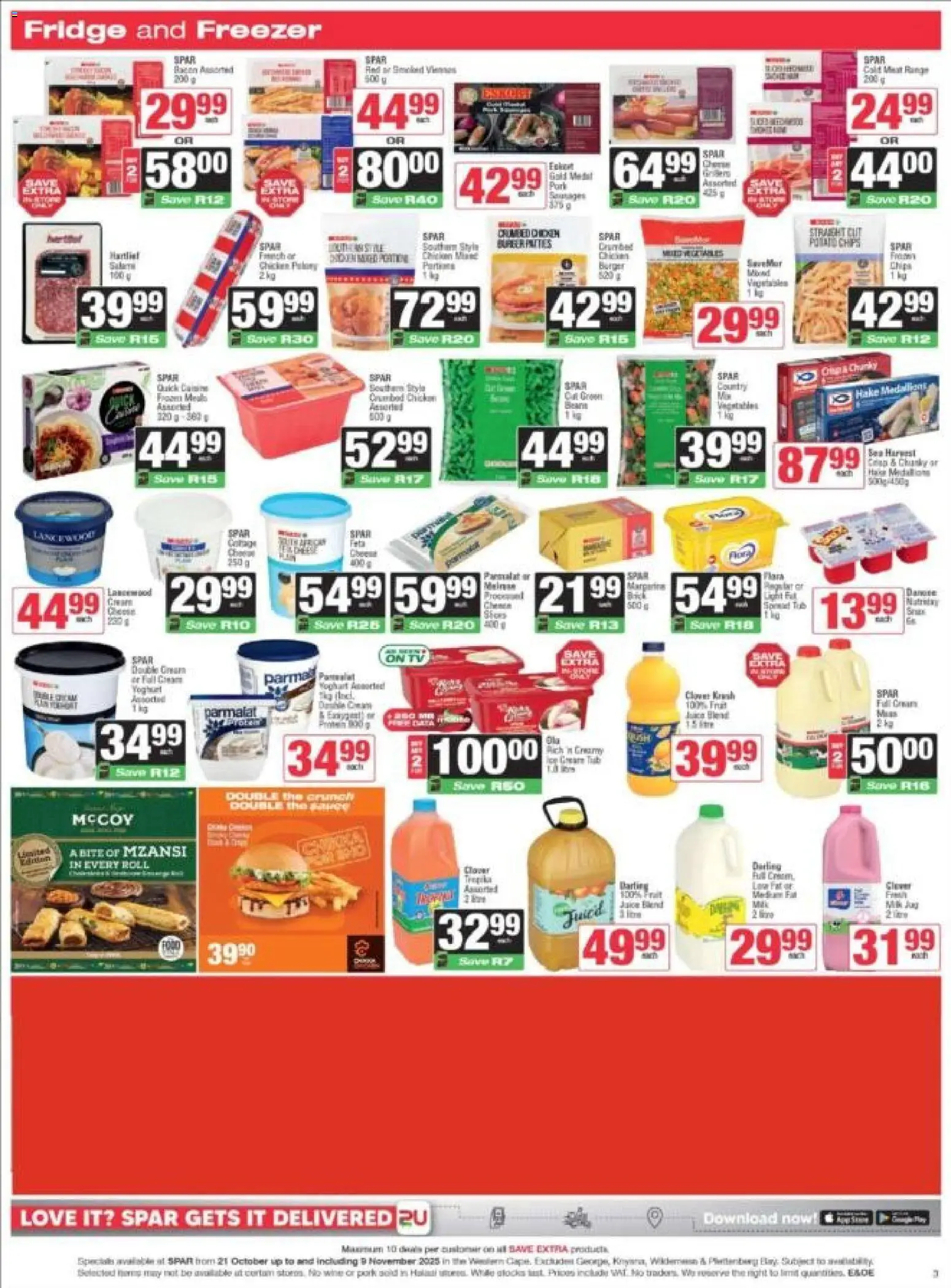 Spar Western Cape - Weekly Specials from 21/10 - 09/11/2025 > Promotions