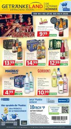 Vorschau von dem Prospekt des Geschäftes Getränkeland, gültig ab dem 26.10.2025