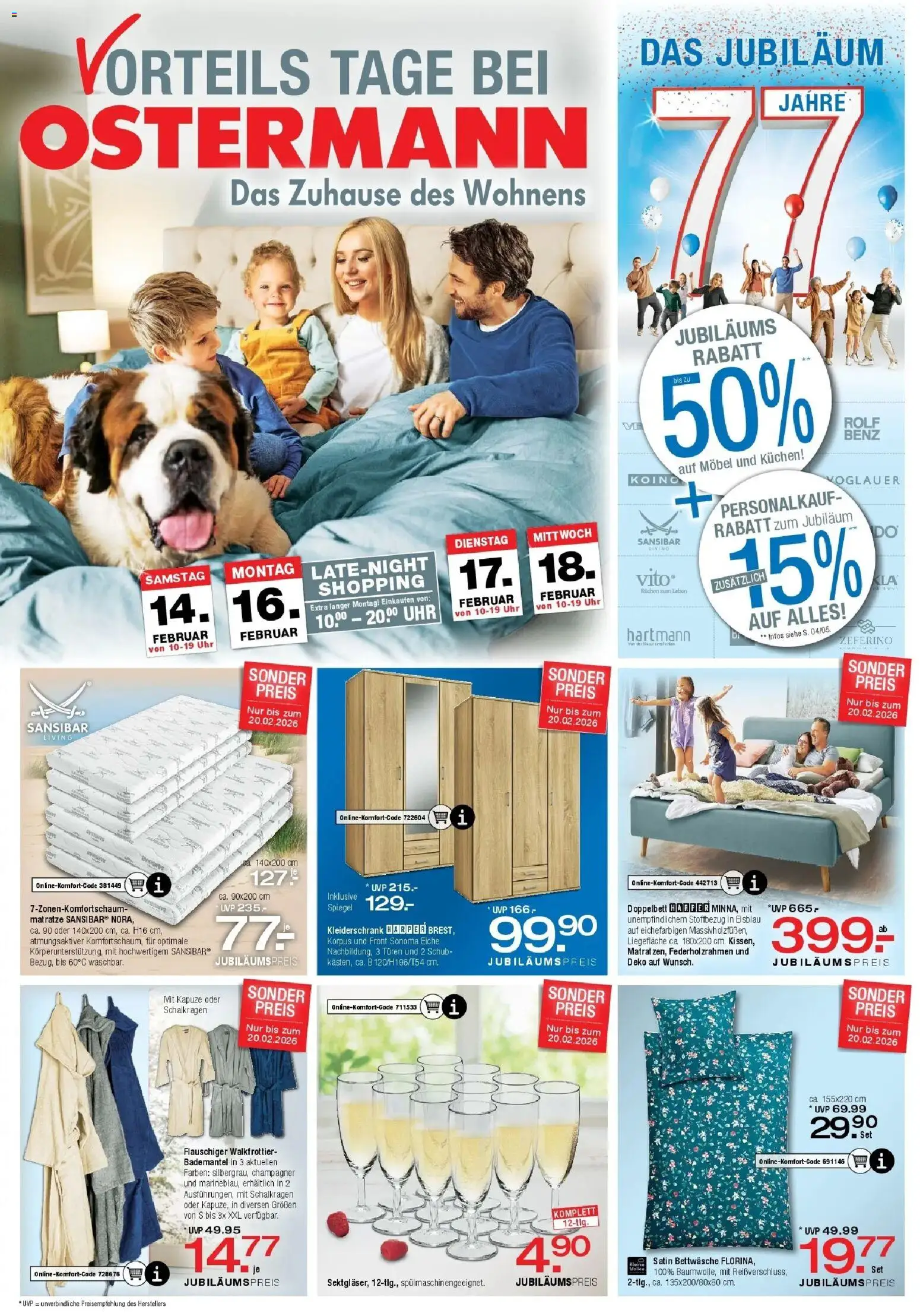 Vorschau von dem Prospekt des Geschäftes Ostermann, gültig ab dem 14.02.2026