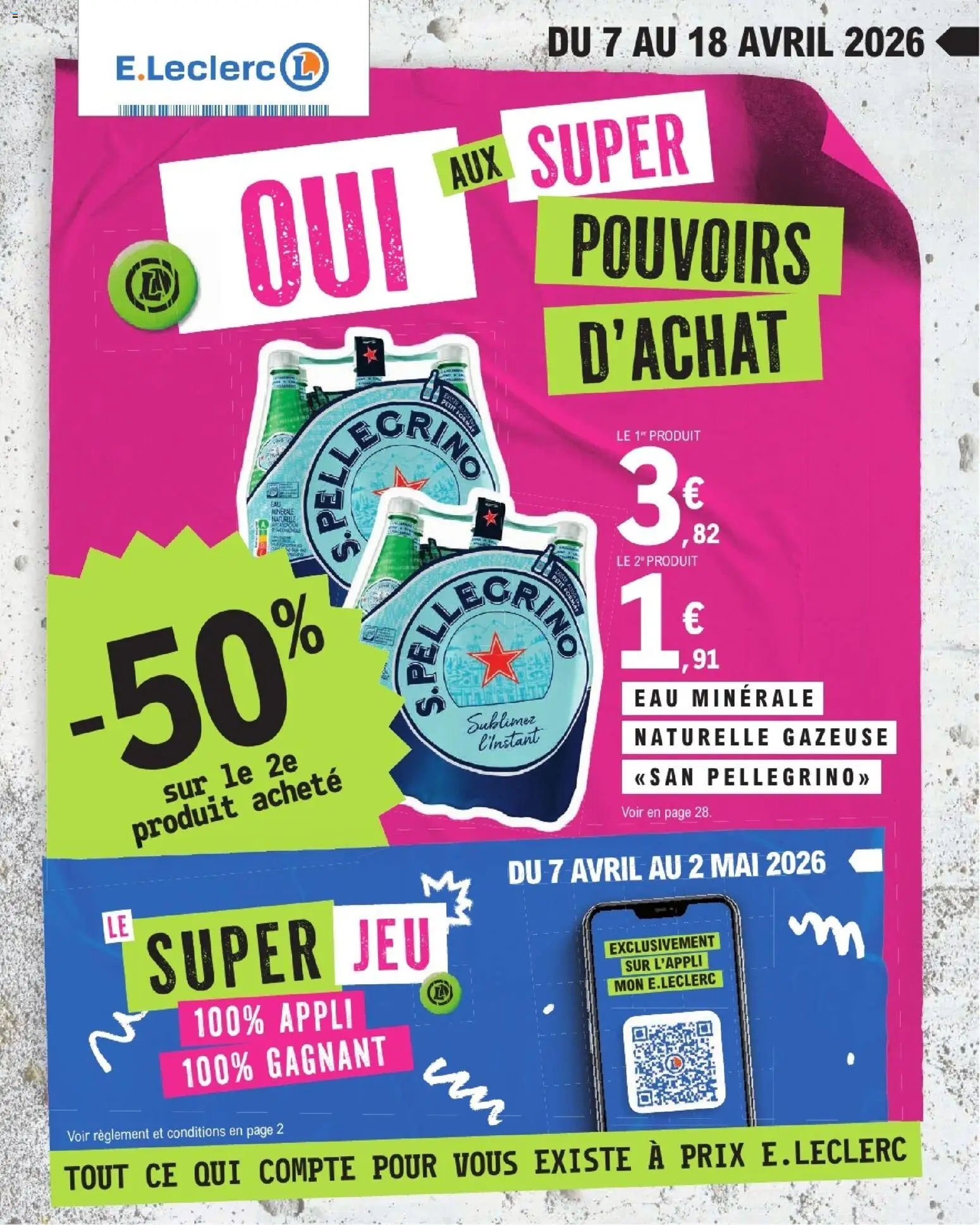 Prévisualisation de E.Leclerc catalogue de la semaine 15 du magasin E.Leclerc formulaire valide 07/04/2026