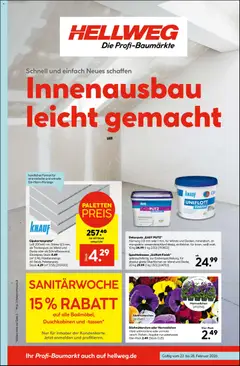 Vorschau von dem Prospekt des Geschäftes Hellweg, gültig ab dem 23.02.2026