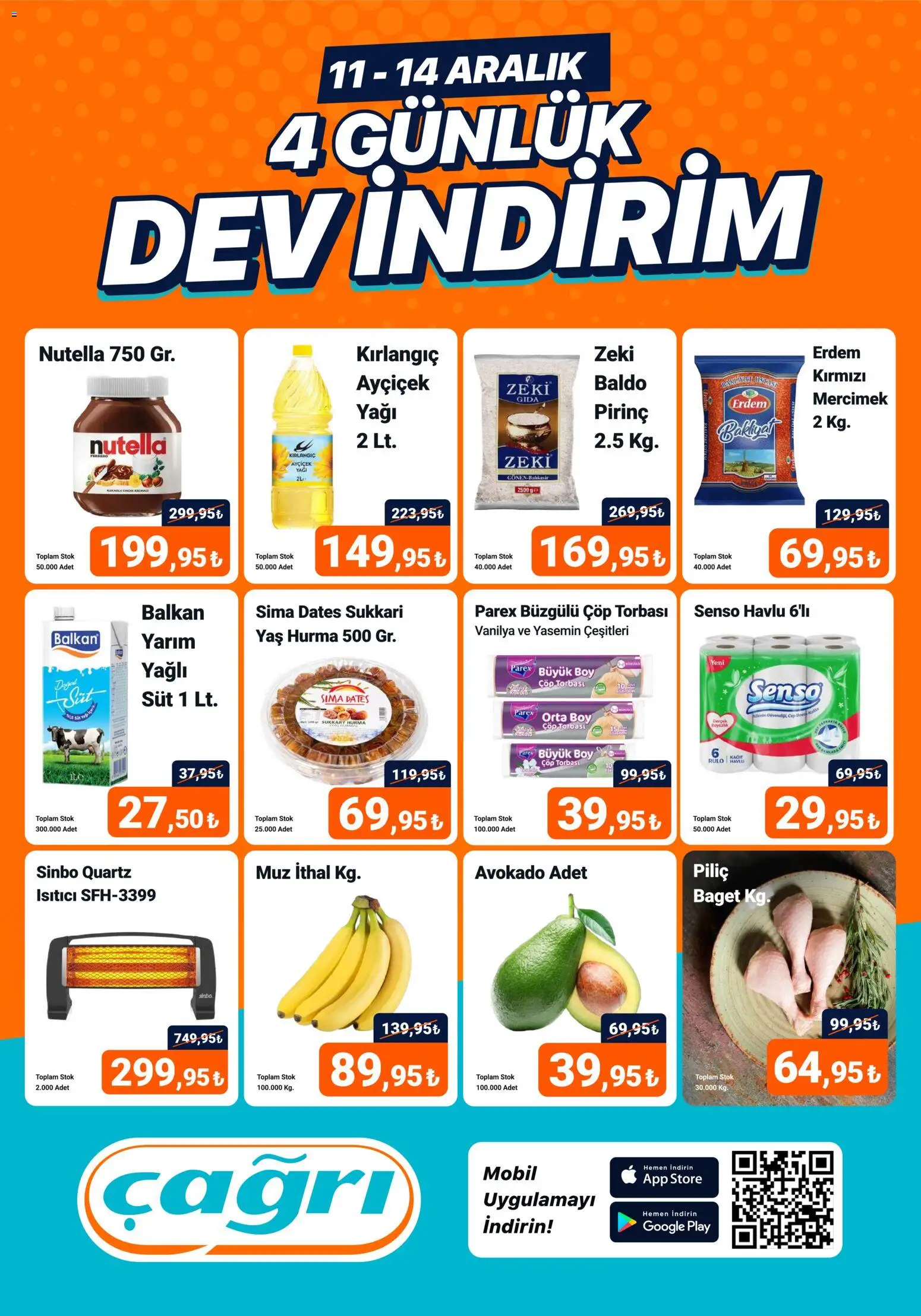 Çağrı Market 4 Günlük Dev İndirim 11.12.2025 - Broşürünün önizlemesi