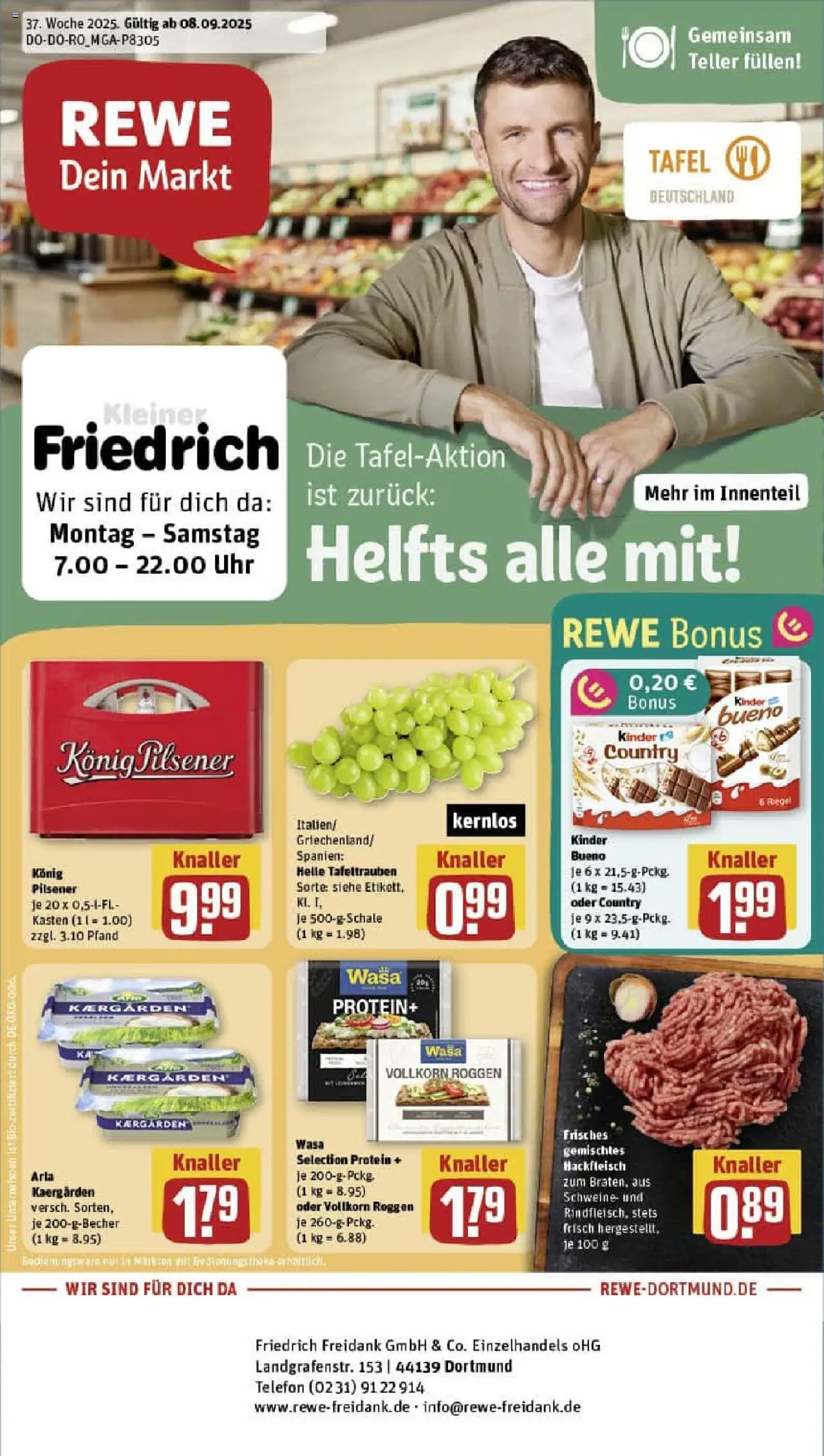 REWE Prospekt ab 07.09.2025 nächste Woche - Prospekt Dortmund	