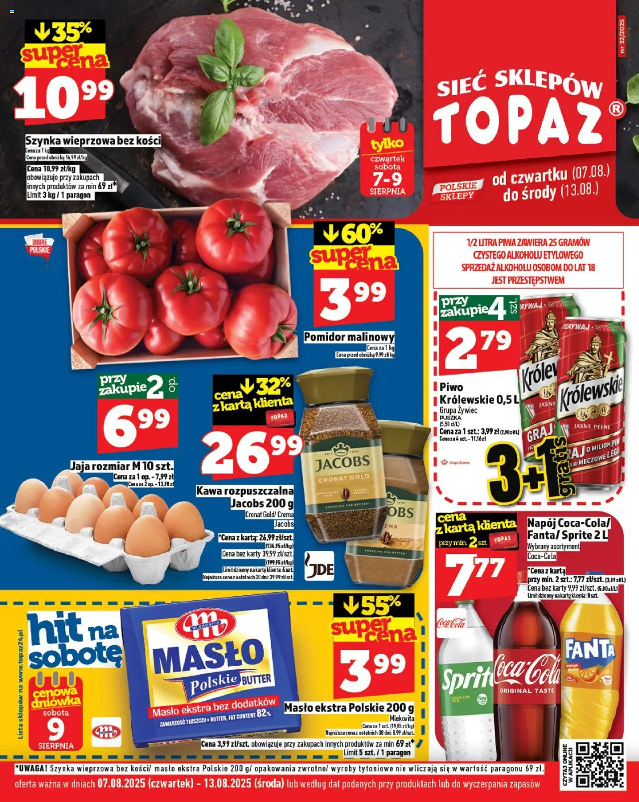Topaz Gazetka od 07.08.2025 - Nowa Gazetka - Numer strony 1