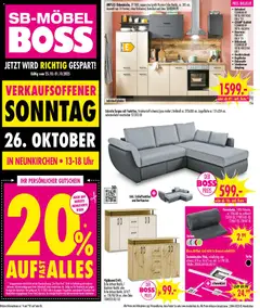Vorschau von dem Prospekt des Geschäftes SB Möbel Boss, gültig ab dem 25.10.2025