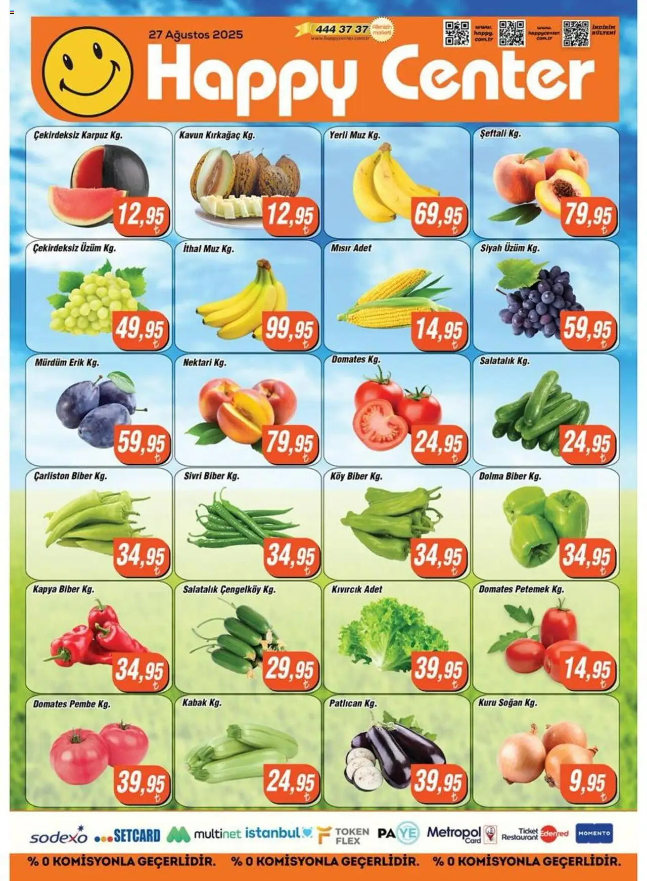 Happy Center Katalog 27 Ağustos 2025 - Broşür, Indirim - Sayfa numarası 1