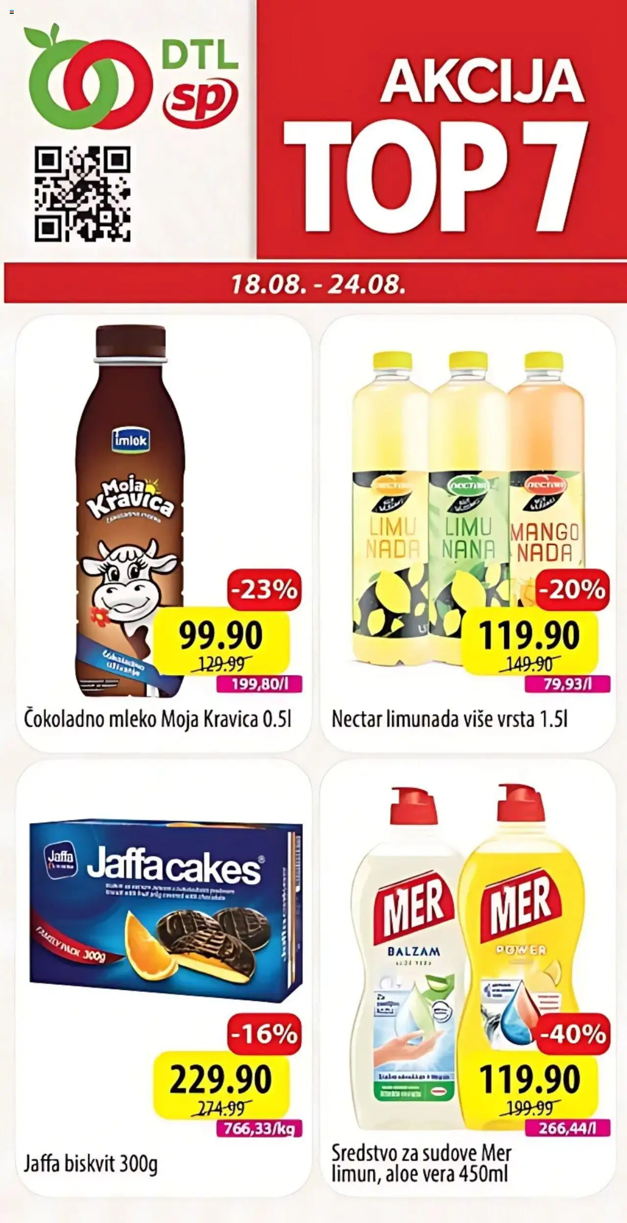 Senta Promet katalog važi od 18.08.2025 - stranica 1 - Mango, Aloe vera, Moja kravica, Mleko, Limunada, Čokoladno mleko, Balzam