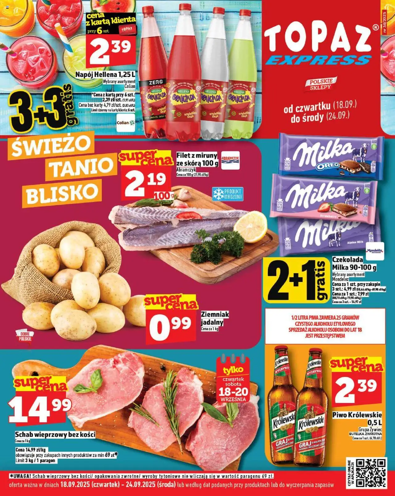 Topaz Express od 18.09.2025 - Nowa Gazetka - Numer strony 1