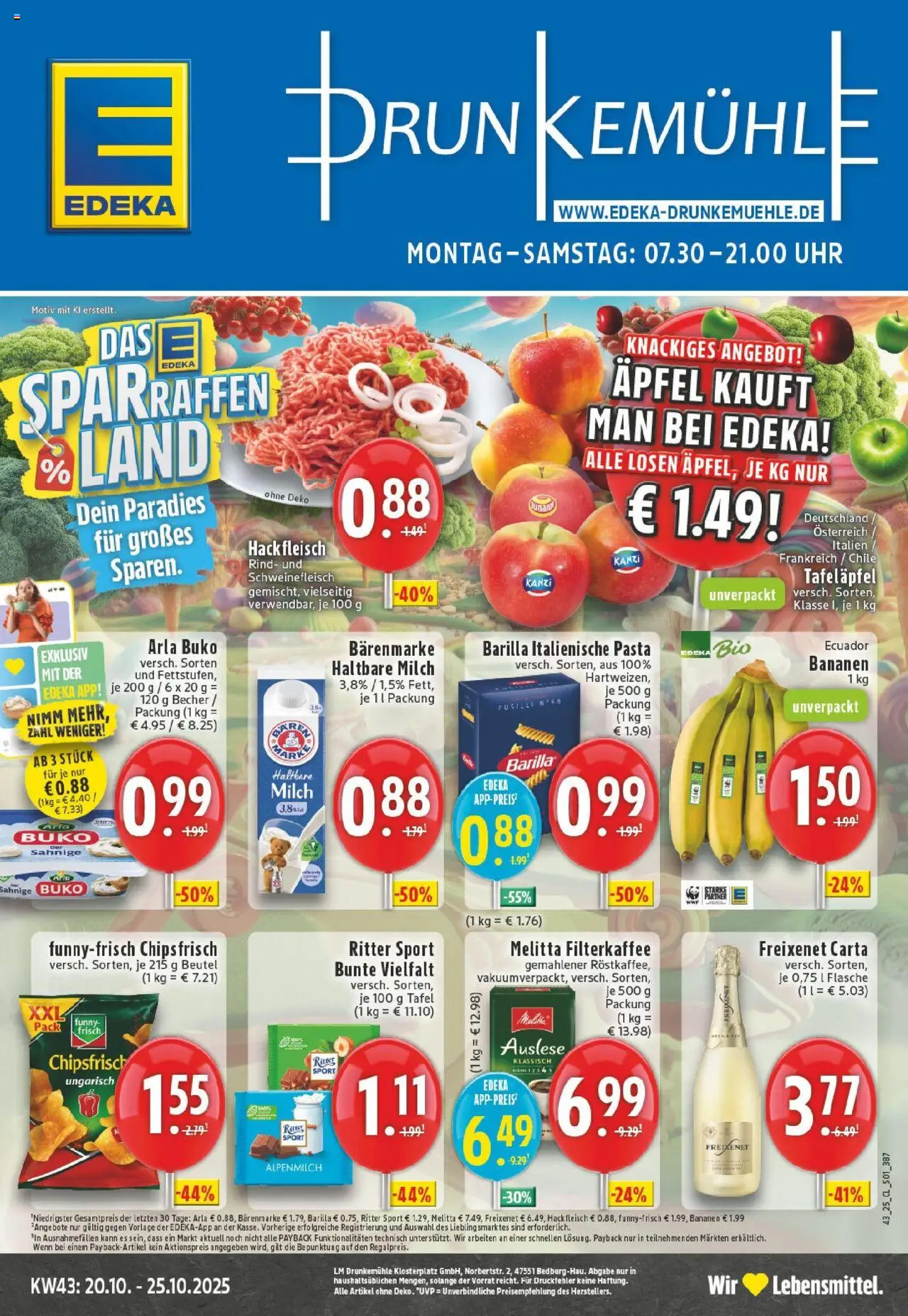EDEKA Prospekt ab 19.10.2025 - Prospekt Bedburg Hau Online