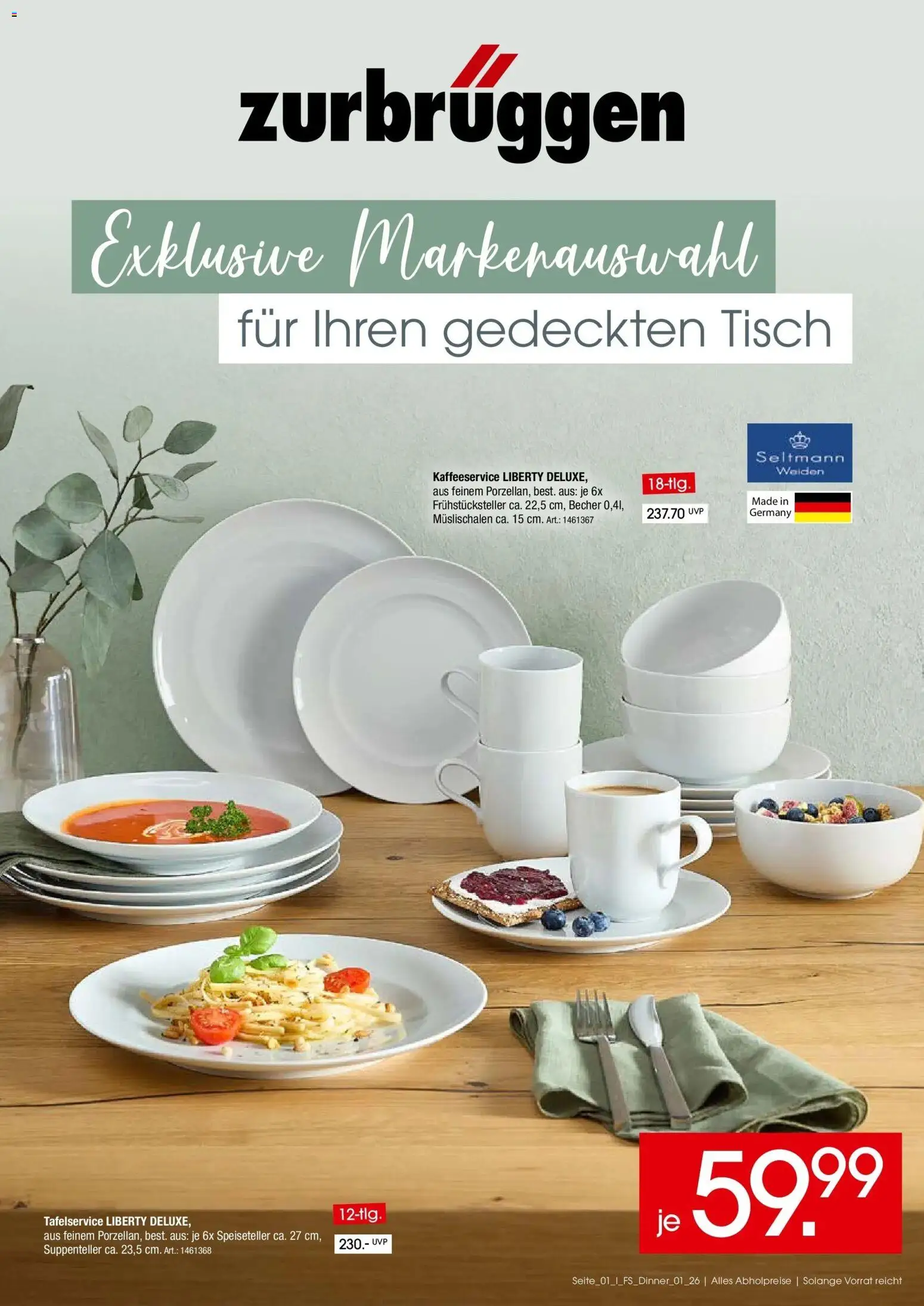 Vorschau von dem Prospekt des Geschäftes Zurbrüggen, gültig ab dem 10.03.2026