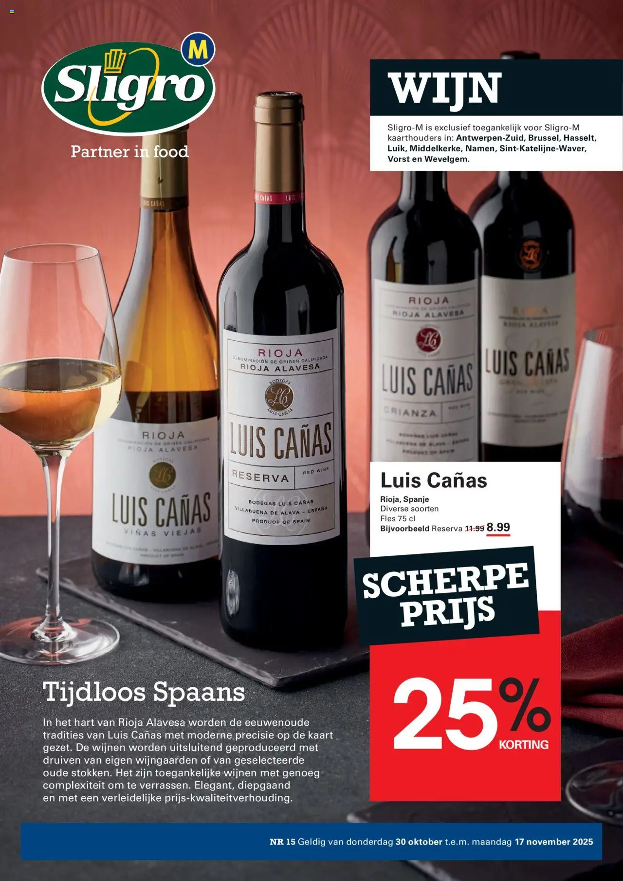 Sligro shop Wijn geldig vanaf 30/10/2025 - Paginanummer 1