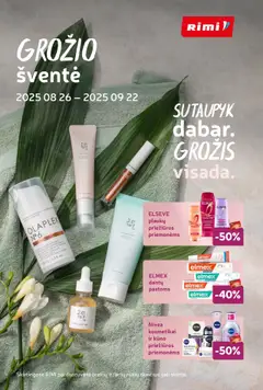 Rimi parduotuvės leidinio Leidinys - Grožio šventė galiojančio nuo 2025.08.26 peržiūra