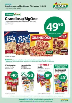 Forhåndsvis Joker kundeavis fra butikk Joker gyldig fra 07/04/2026