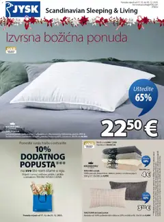 Pregled letka Katalog trgovine JYSK vrijedi od 17.12.2025