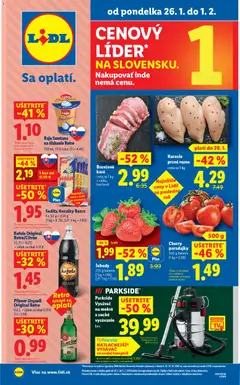 Náhľad Lidl letáku platného od 26.01.2026