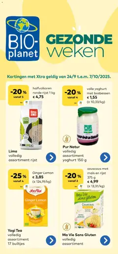 Voorbeeld van Folder van winkel BioPlanet geldig vanaf 24/09/2025