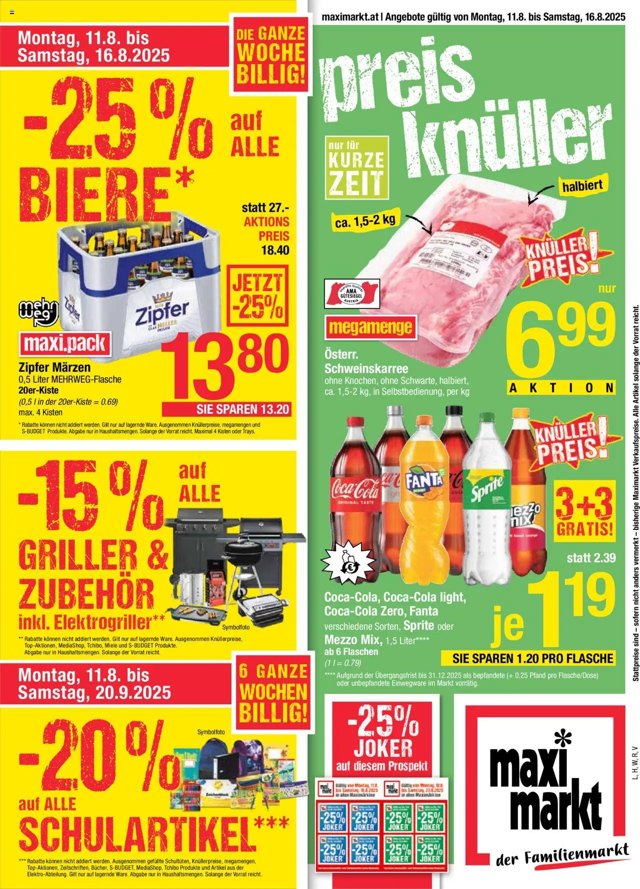  Maximarkt Flugblatt ab (11.08.2025 - 18.08.2025) - Seite 1