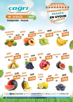 Çağrı Market Manav Katalog 18.09.2025 - Broşürünün önizlemesi