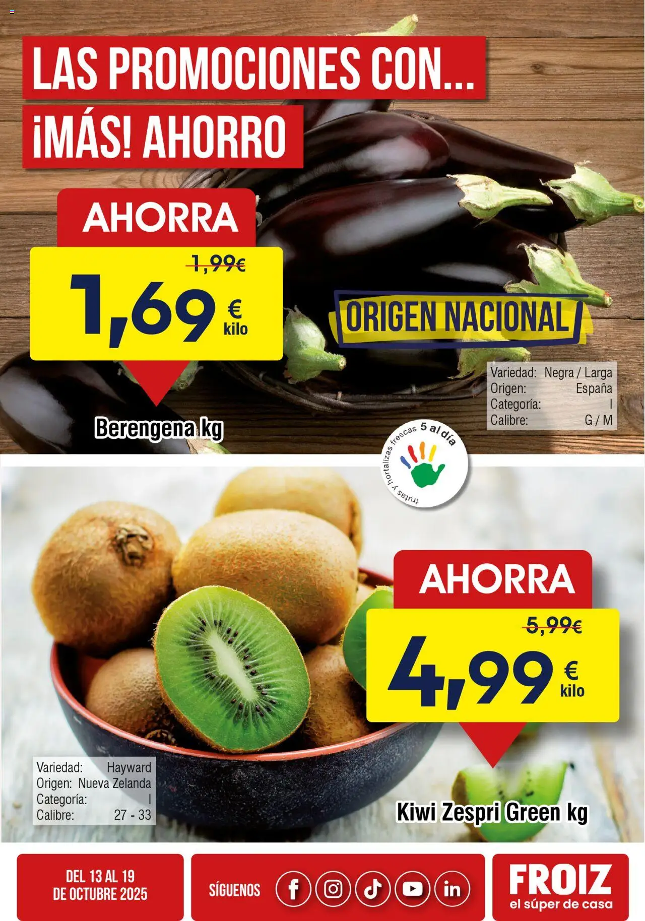Froiz Oferta semanal > 13/10 - 19/10/2025 > Ofertas - Kiwi