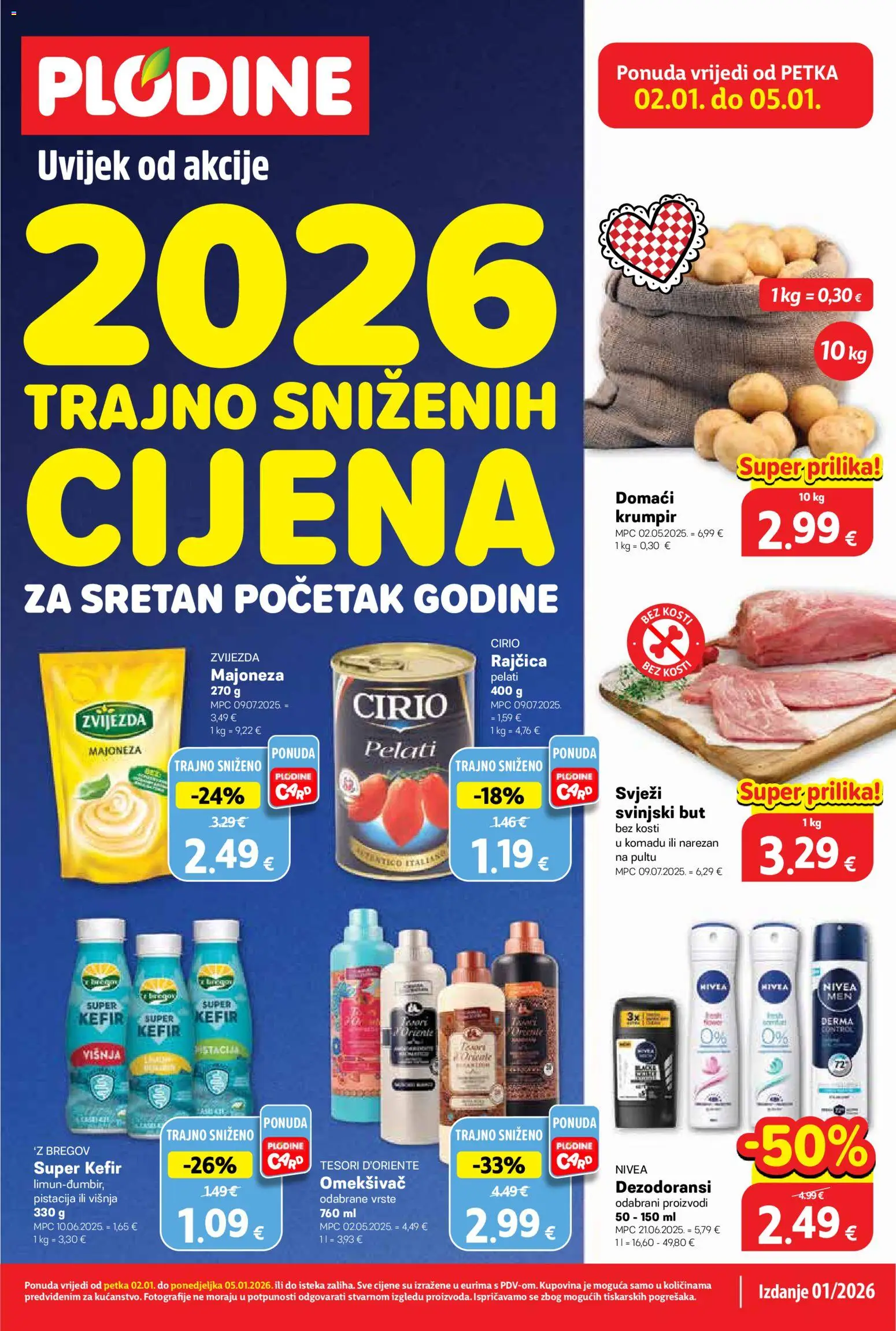 Pregled letka Katalog trgovine Plodine vrijedi od 02.01.2026