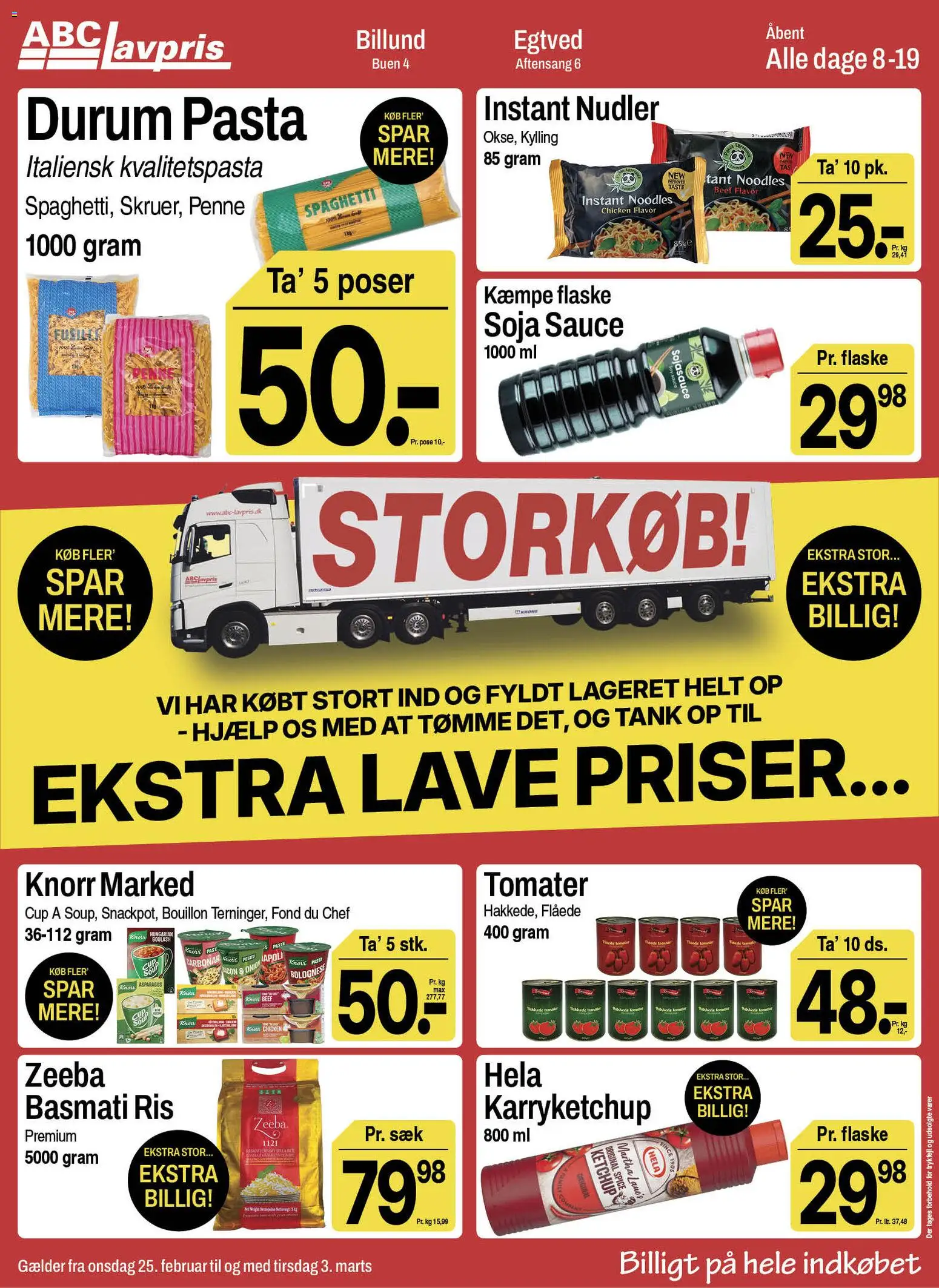 Eksempel på tilbudsavis Tilbudsavis fra butik Abc Lavpris gyldig fra 25/02/2026