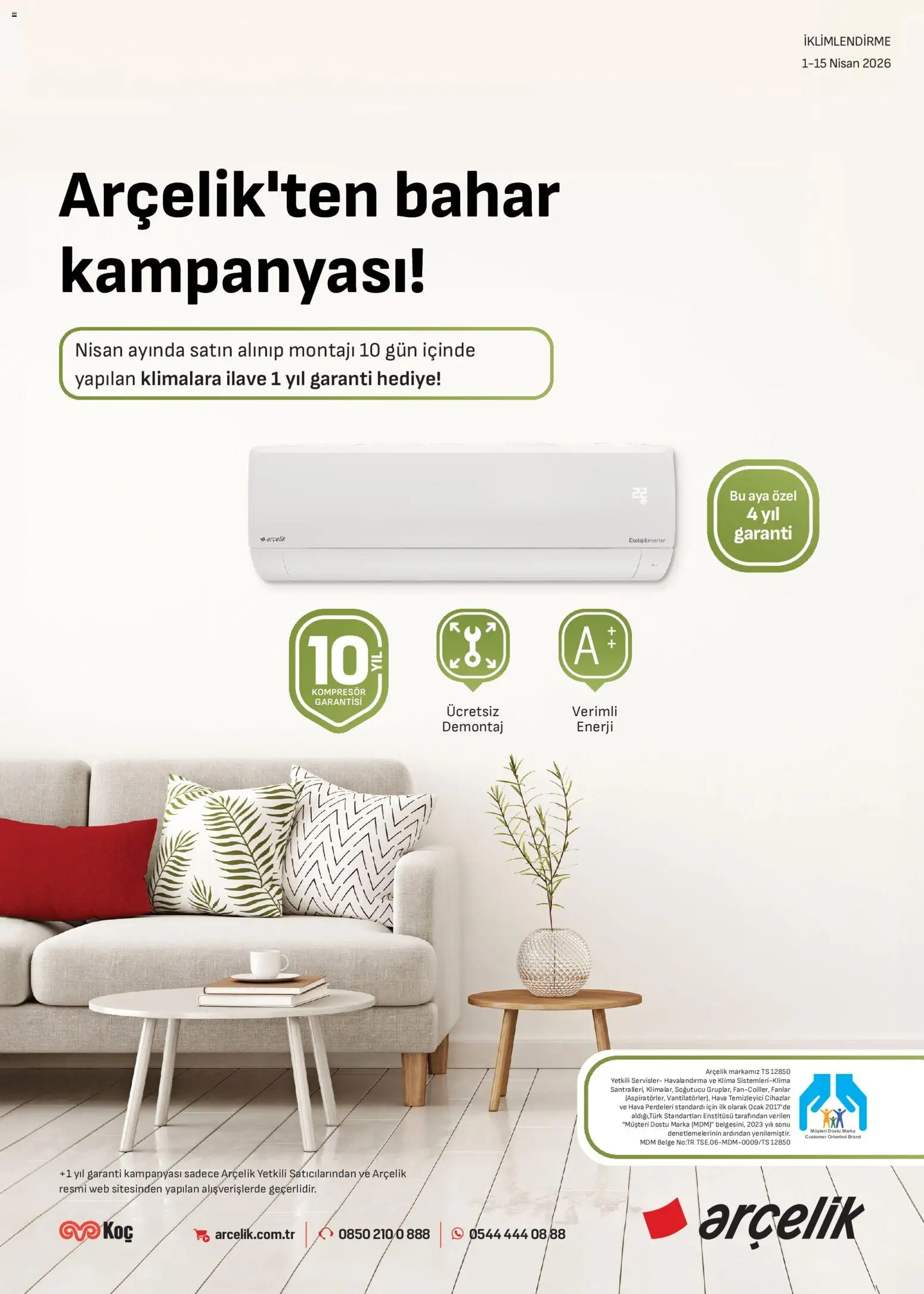 Arçelik Arçelik - İklimlendirme Kataloğu 01.04.2026 - Broşürünün önizlemesi - Klima, Hava temizleyici, Ocak