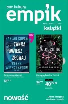 Pogląd gazetki "Tom kultury - Książki" ze sklepu Empik ważnej od 29.10.2025