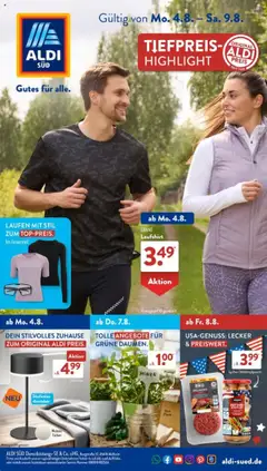 Vorschau von dem Prospekt des Geschäftes Aldi Süd, gültig ab dem 04.08.2025