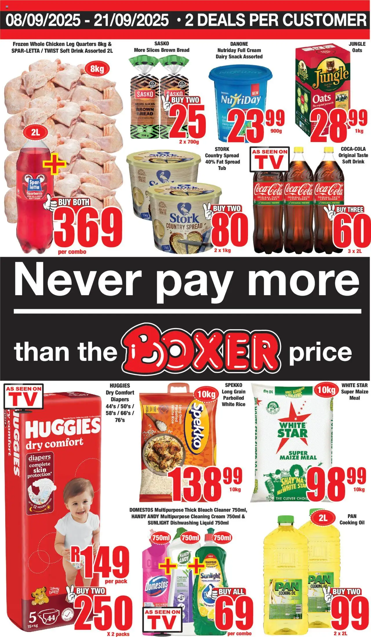 Boxer Eastern Cape - Specials from 08/09 - 21/09/2025 > Promotions