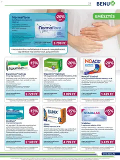 BENU Gyógyszertárak - Akciós újság BENU Gyógyszertárak megtekintése, amely érvényes 2025.11.01.-től | Oldal: 23