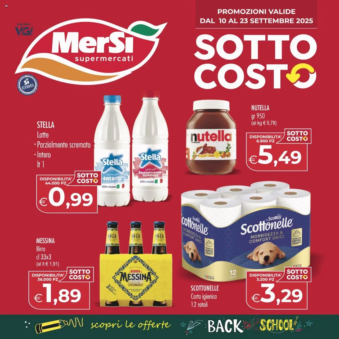 Volantino MerSi Supermercati valido da 10/09/2025 numero di pagina 1