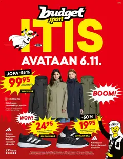 Kaupan Budget Sport Tarjoukset esikatselu, voimassa 06/11/2025