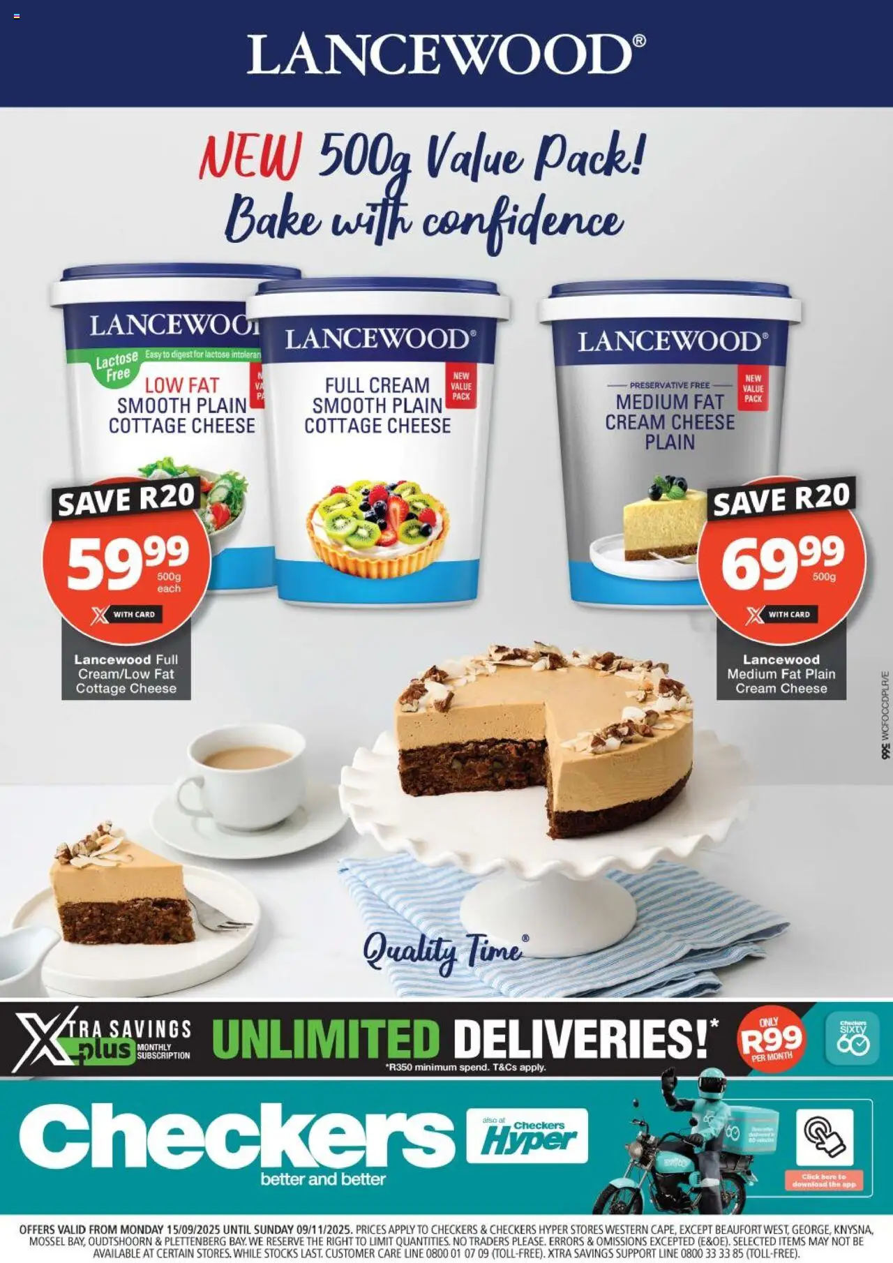 Checkers Western Cape - Lancewood Promotion 15/09 - 09/11/2025 >> Catalogue