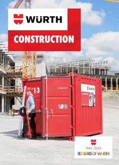 Προεπισκόπηση φυλλαδίου Construction από το κατάστημα WURTH σε ισχύ από 01/10/2025