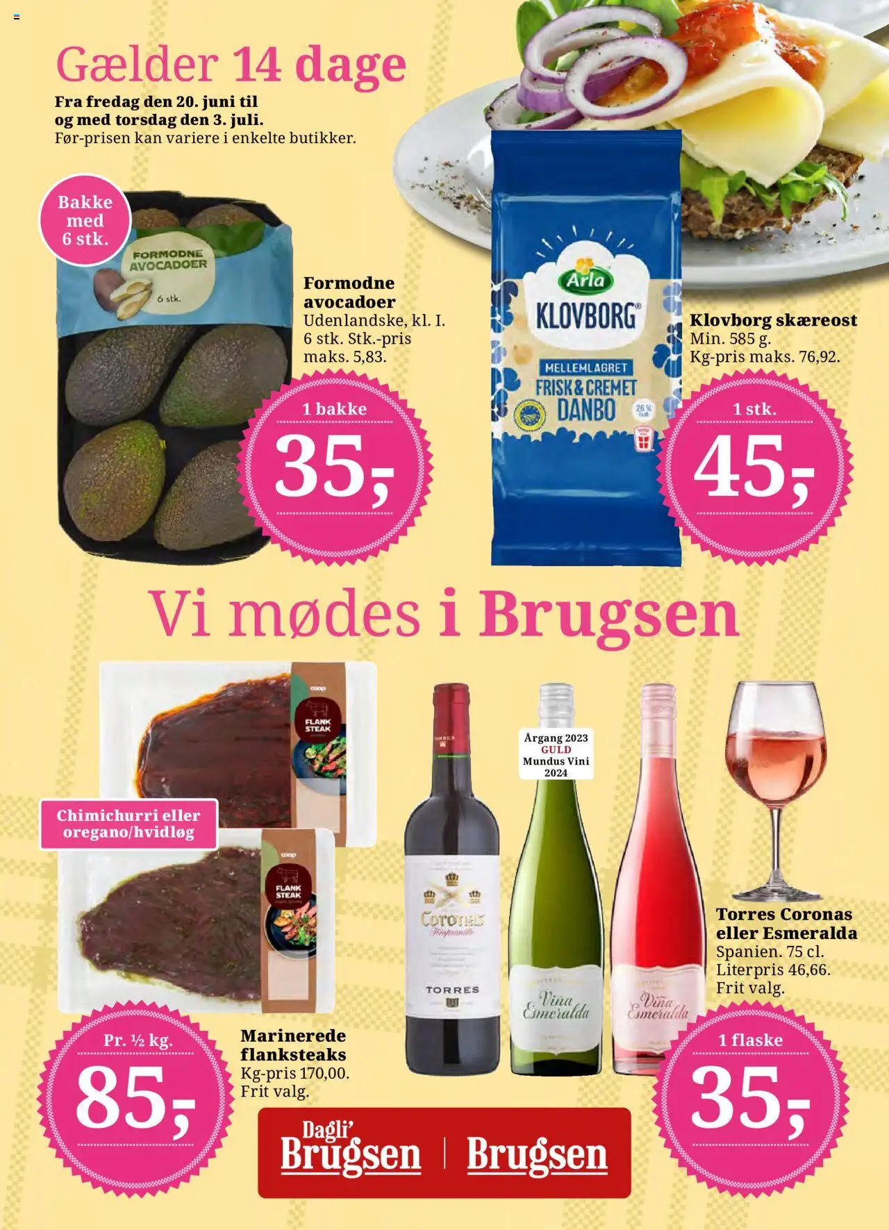 Dagli'Brugsen tilbudsavis gyldig fra 20/06/2025 - side 1