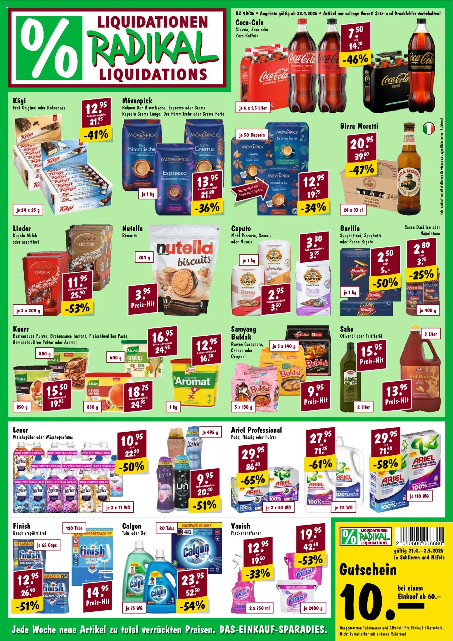 Vorschau des Merkblatts Radikal aktionen vom Shop Radikal gültig von 22.04.2026 bis 28.04.2026