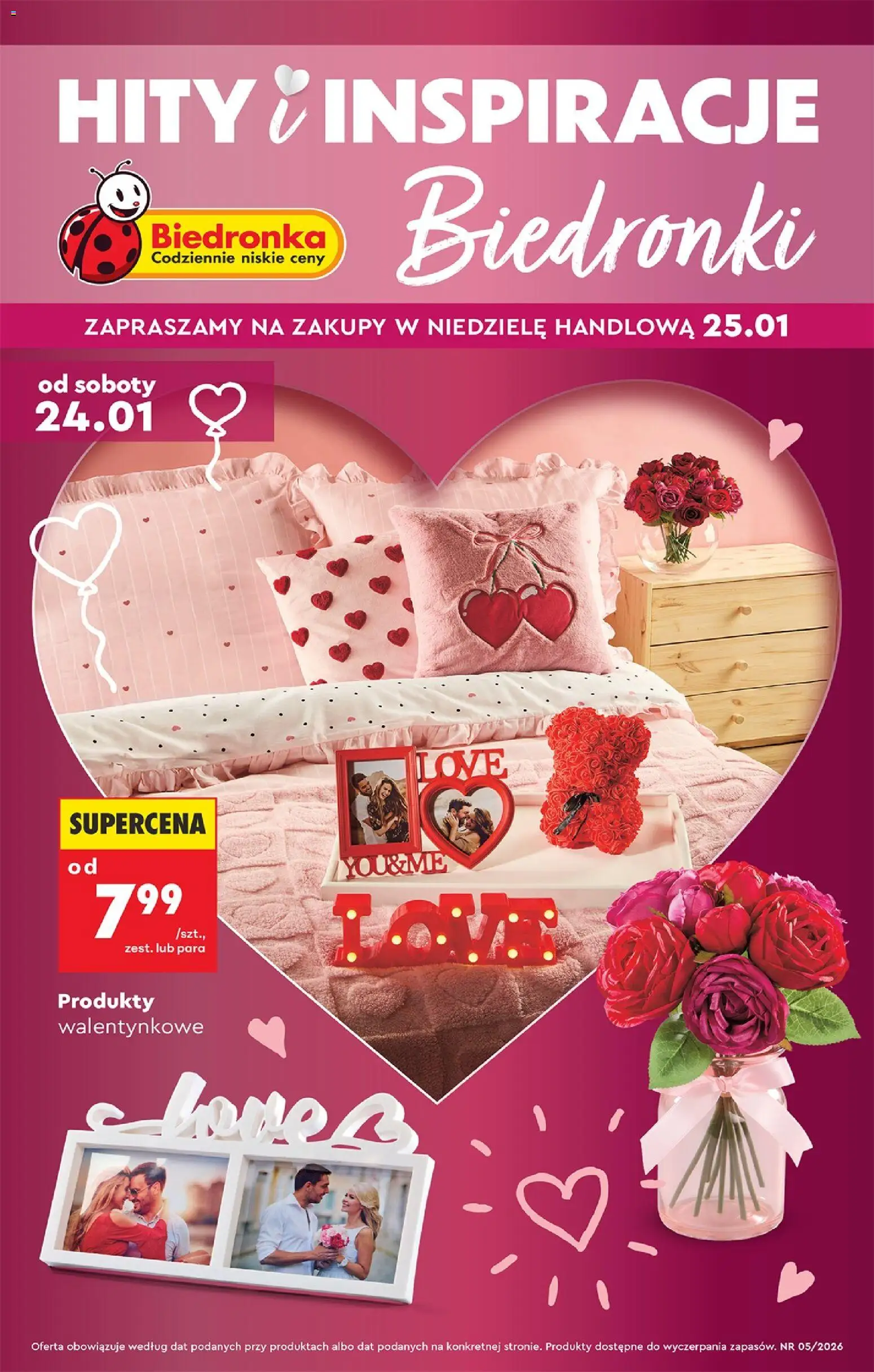 Pogląd gazetki "Hity i inspiracje" ze sklepu Biedronka ważnej od 24.01.2026