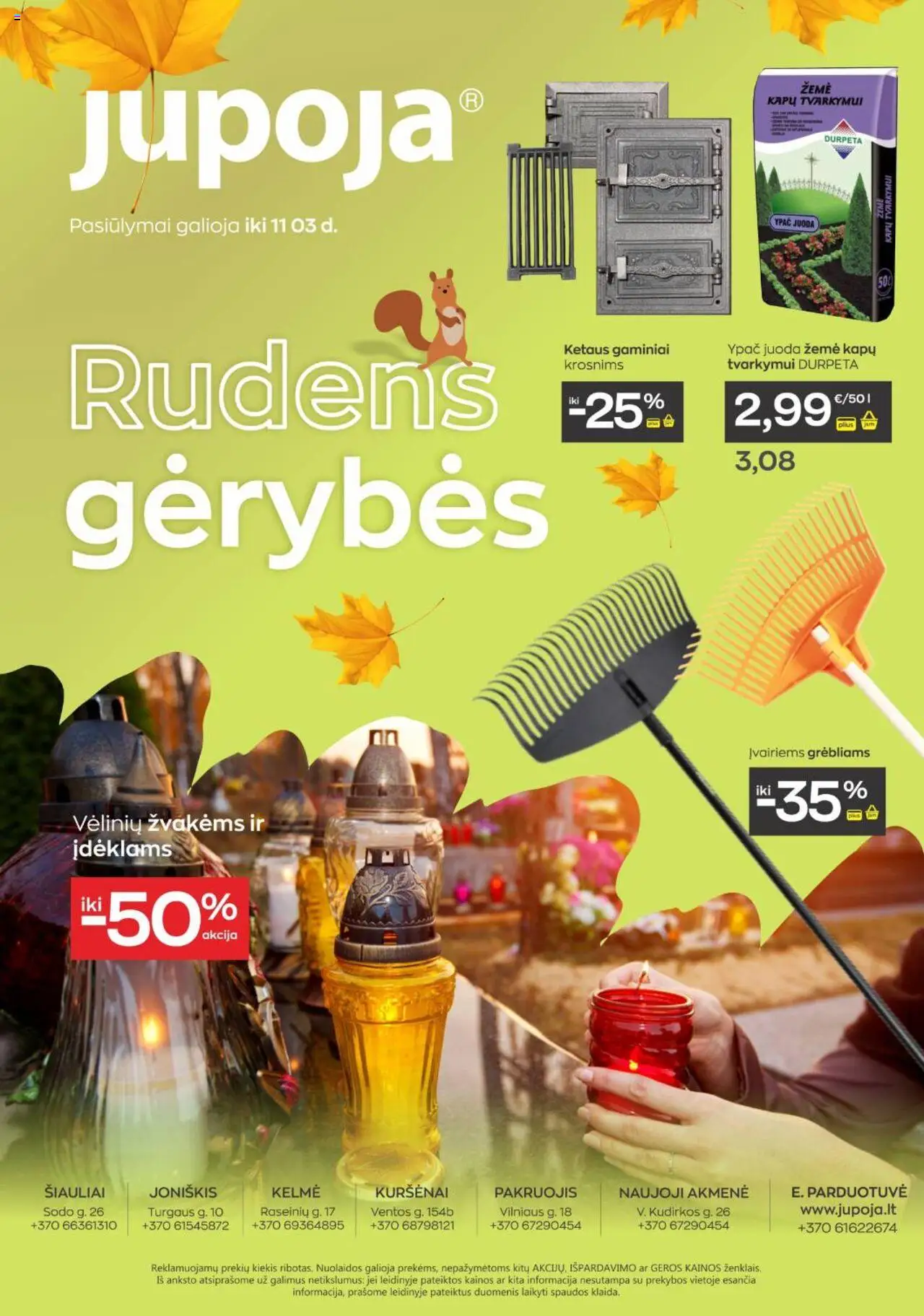 Jupoja leidinys galioja nuo 2025.10.07 – puslapio numeris 1
