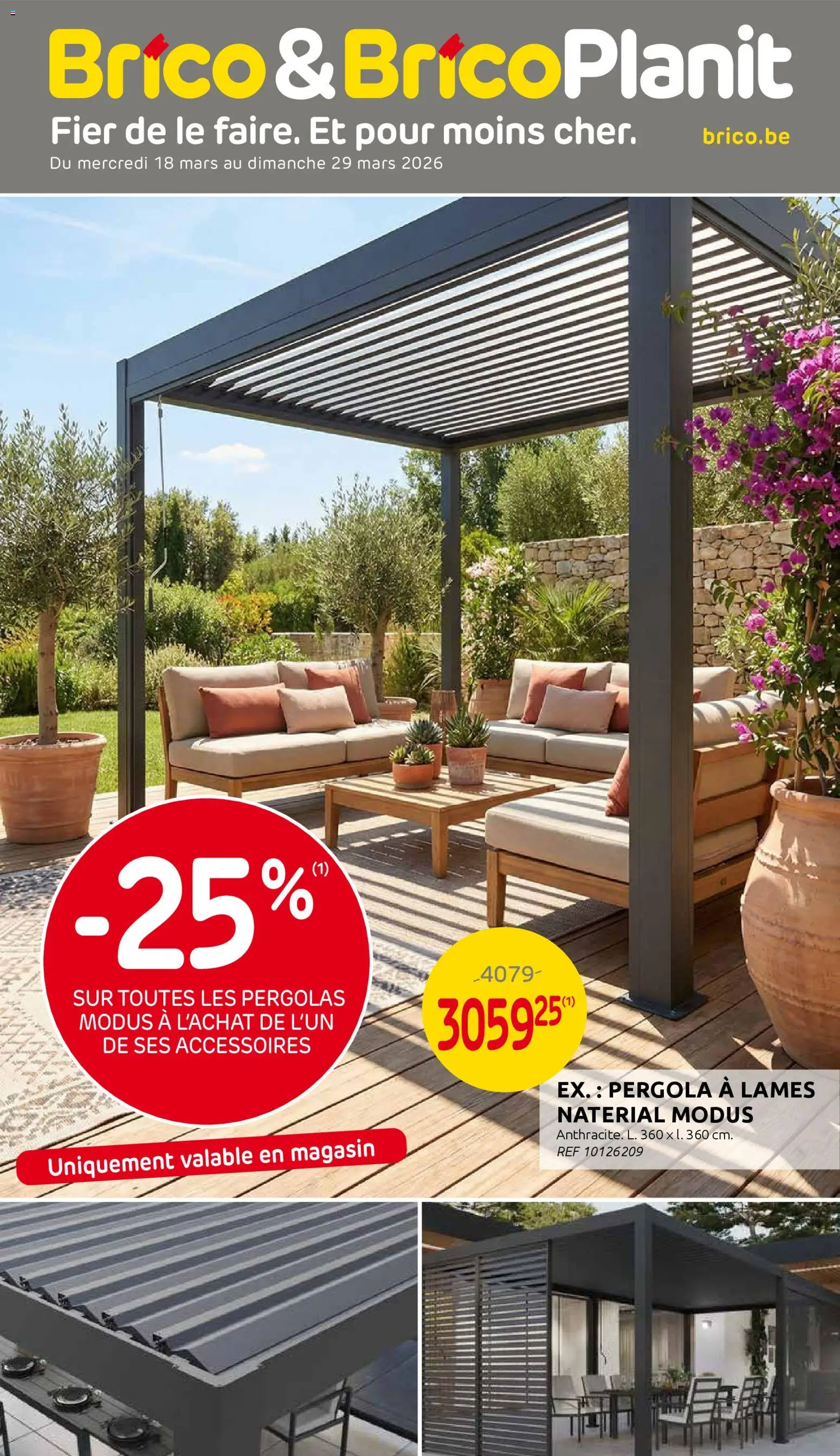 Voorbeeld van Brico Plan-it Publicité van winkel Brico Plan-it geldig vanaf 18/03/2026 - Mars