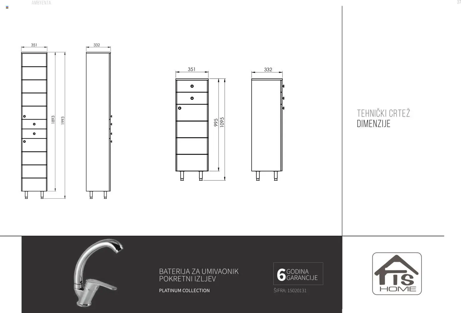Pregled letka Katalog Kupaonski namještaj trgovine AMBYENTA vrijedi od 2025.10.01